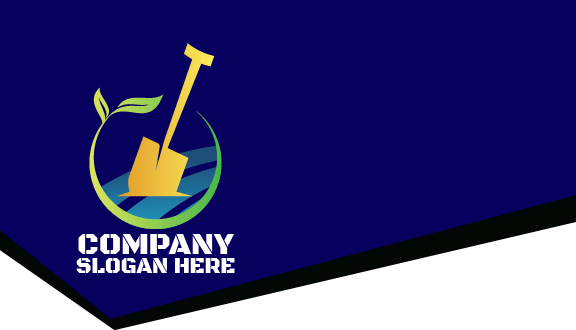 Kartu Nama Pertanian Sekop Kuning