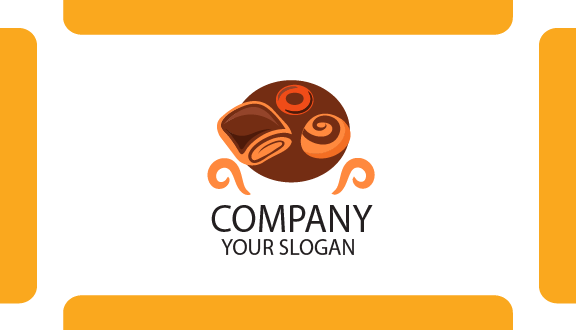 Visitenkarte Einer Leckeren Donutbäckerei