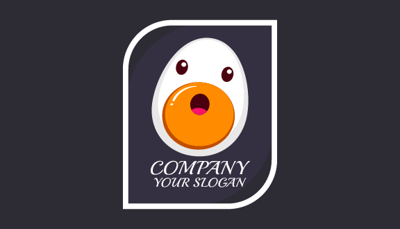 Yummy Egg Food Business Card