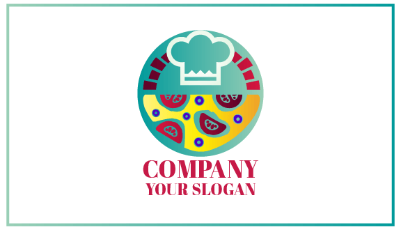 Biglietto Da Visita Per Pizza Con Condimenti Gustosi