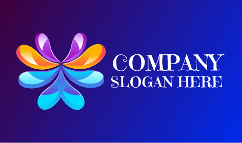 Abstract Spiral Flower Logo