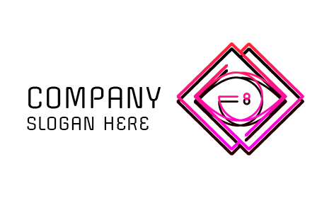 Logotipo Abstrato De Moldura Dupla