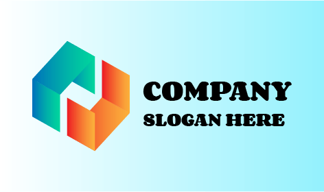 Logotipo Abstrato De Formas Invertidas