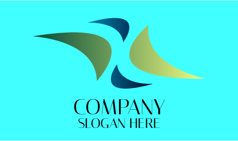 Logotipo Abstrato De Pássaro Voador