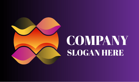 Logotipo Abstrato De Ondas Gradientes