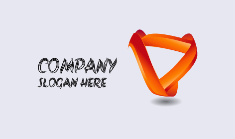 Orange Mobius Abstract Logo