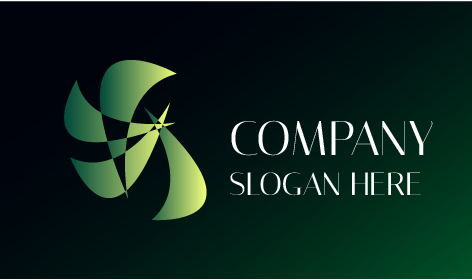 Logotipo De Desenho Abstrato Giratório