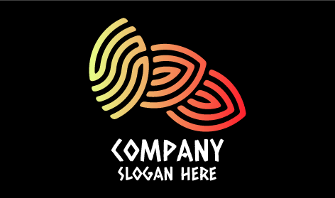 Logotipo De Hojas Abstractas Vívidas