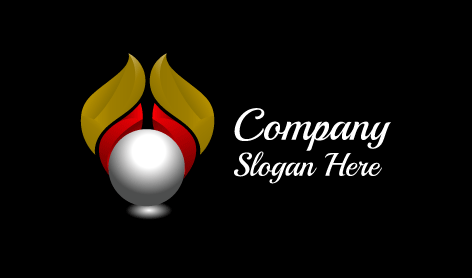Logo Abstrait De Sphère Blanche