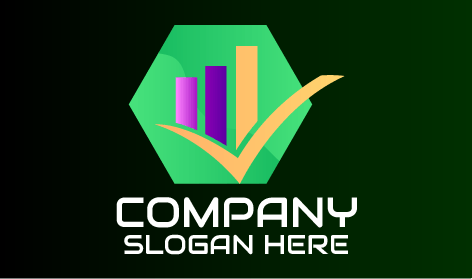 Green Hexagon Accountant Logo