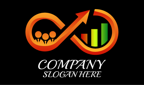 Logo Contabile Freccia Arancione