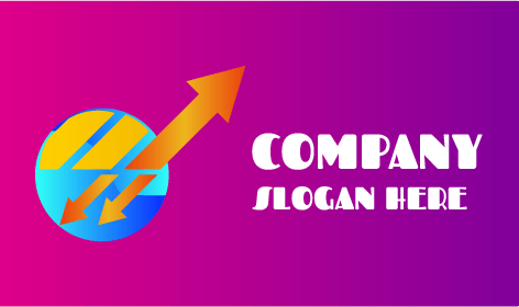 Logo Contabile Statistiche Arancioni