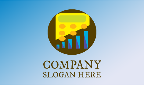 Logo Contabile Calcolatrice Gialla