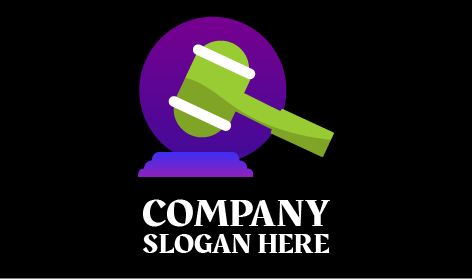 Apple Green Gavel Advogado Logotipo