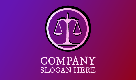 Logótipo Do Advogado De Justiça Equilibrada