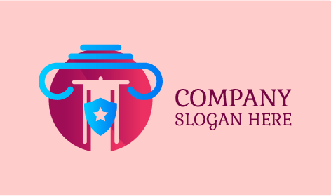 Logótipo Do Advogado Escudo Azul