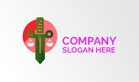 Logótipo Do Advogado Do Poder Da Justiça