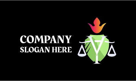 Logótipo Do Advogado Da Escala De Justiça Branca