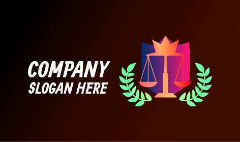 Logótipo Do Advogado De Justiça Vencedor