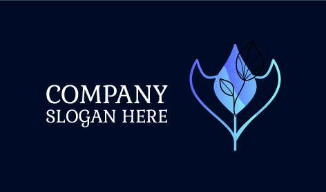 Logo de fleur en bourgeon esthétique