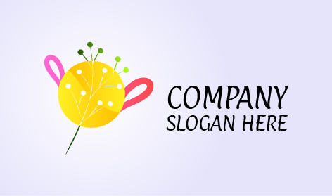 Logo de fleur de jardin esthétique