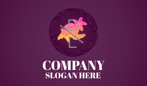 Logo Monogram Minimalis Estetika