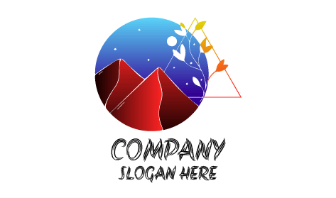 Logo De Peinture De Montagne Esthétique