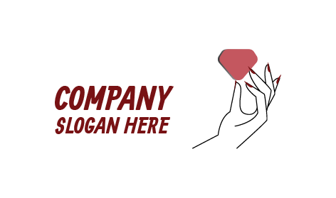 Logo de soins esthétiques pour les ongles