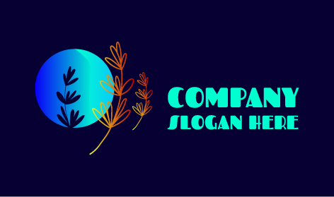 Logo de feuille esthétique et vibrant