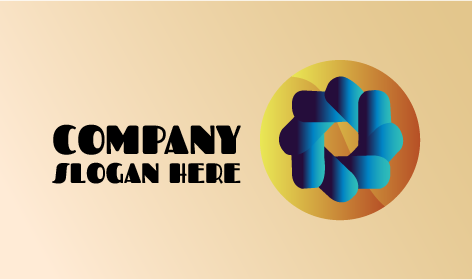 Logo esthétique de marguerite bleue