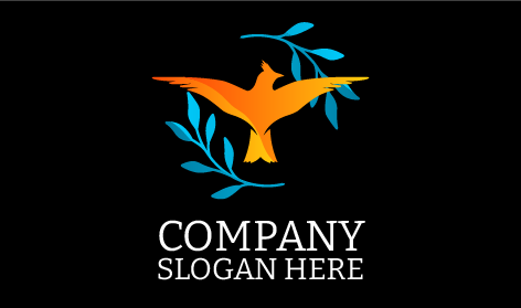 Logo esthétique d'oiseau volant