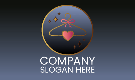 Logo Estetika Gantungan Berbentuk Hati