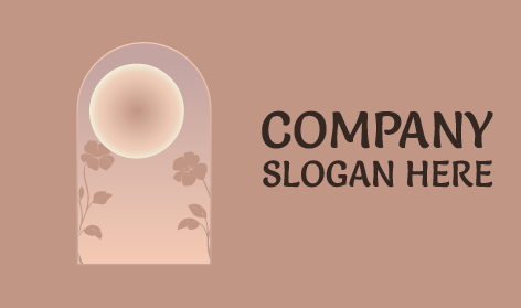 Pink Moon Aesthetic Logo