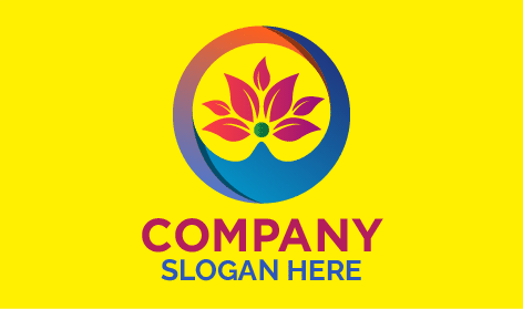 Güzel çiçek tarım logosu