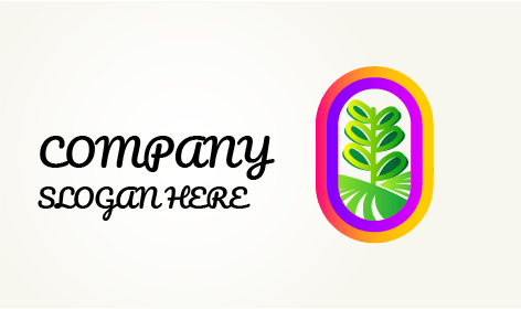 Ayrıntılı Yaprak Tarım Logosu