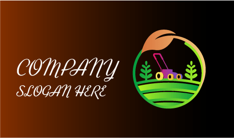 Logo Pertanian Mesin Pemotong Rumput