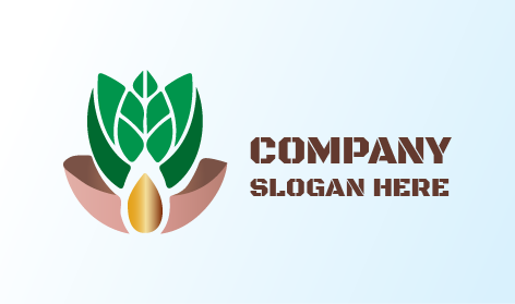 Premium Yaprak Tarım Logosu