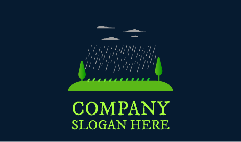 Logo Pertanian Hujan