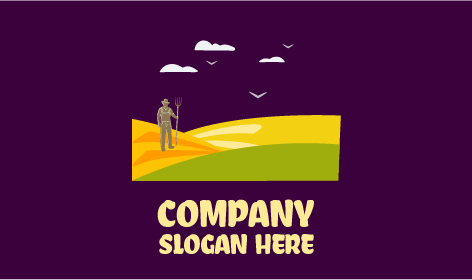 Rake Farmer Agricultura Logotipo