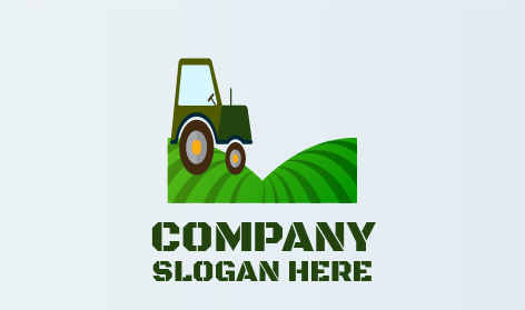 Logotipo De Agricultura Y Granja Con Tractor