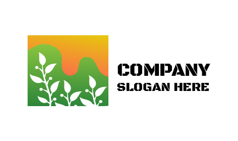 Logótipo Da Agricultura De Bagas Brancas