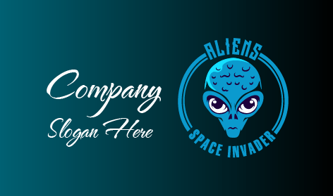 Blue Face Alienware Logo