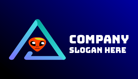 Logo Alienware Triangle Bleu