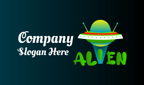 Neon Spaceship Alienware Logo