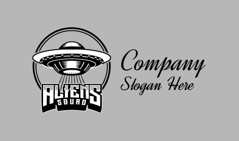 Silver Alienware Spaceship Logo