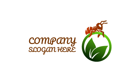 Logo De Fourmi Rampante Circulaire
