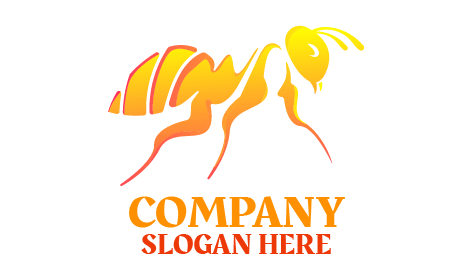Logo De Fourmi Dorée Flashy
