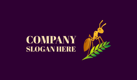 Logo Formica Che Cammina Sull'erba