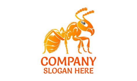 Logo Della Fauna Selvatica Della Formica Arancione