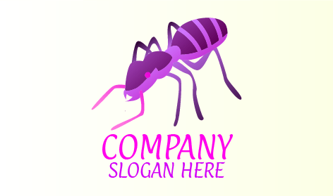 Logo De Fourmi Charpentière Violette